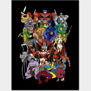90s cartoon hero's Posters and Art
